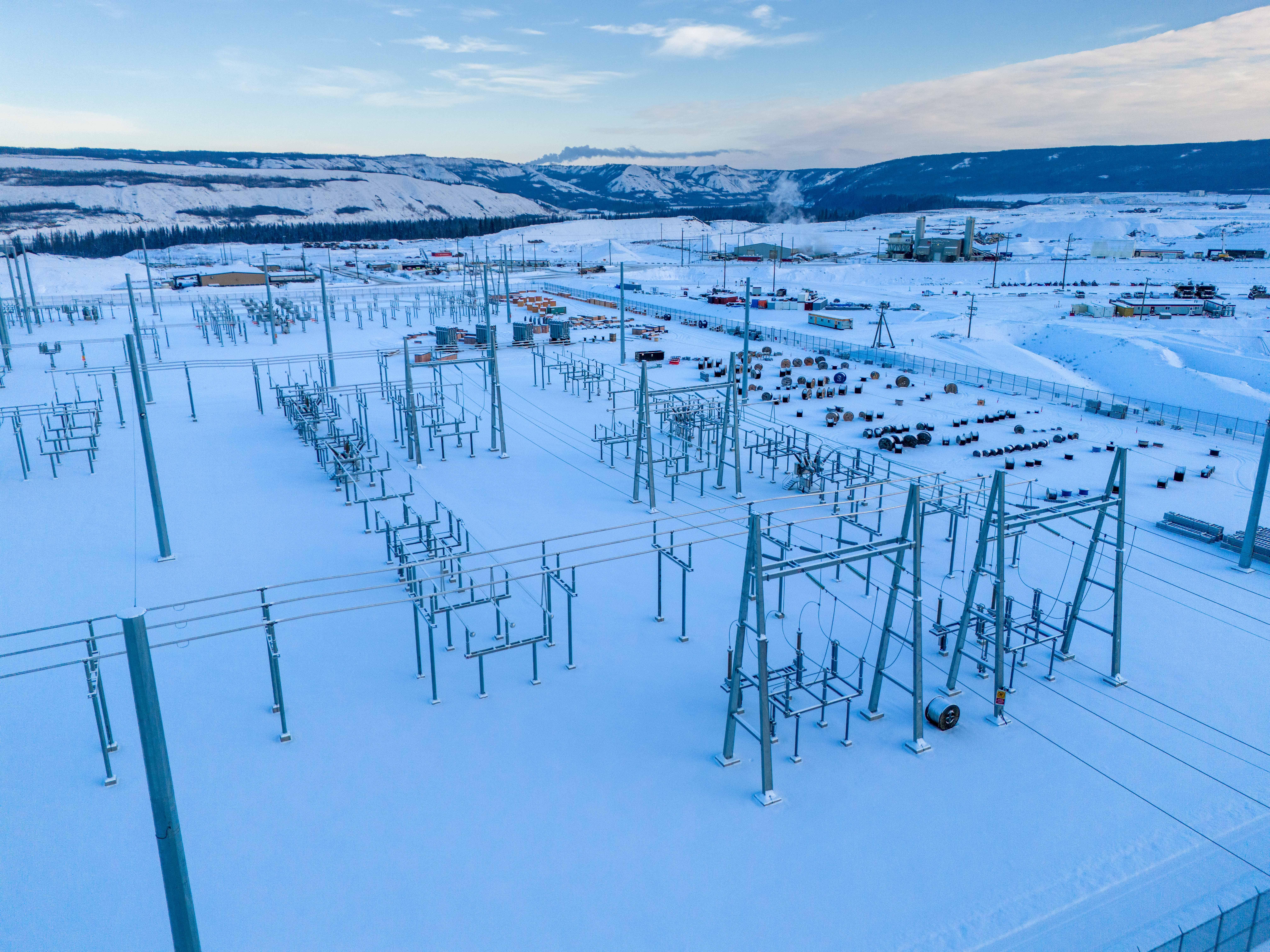 Site C substation in January