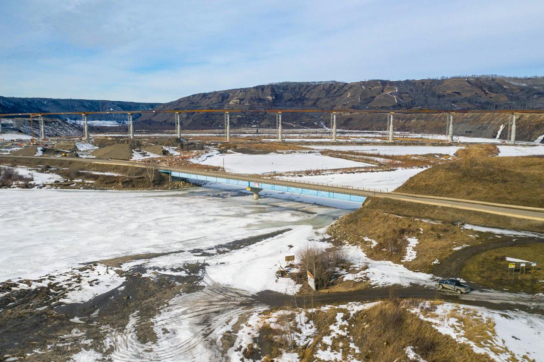 The highest point of the new Halfway River bridge will be 486 metres. | March 2021