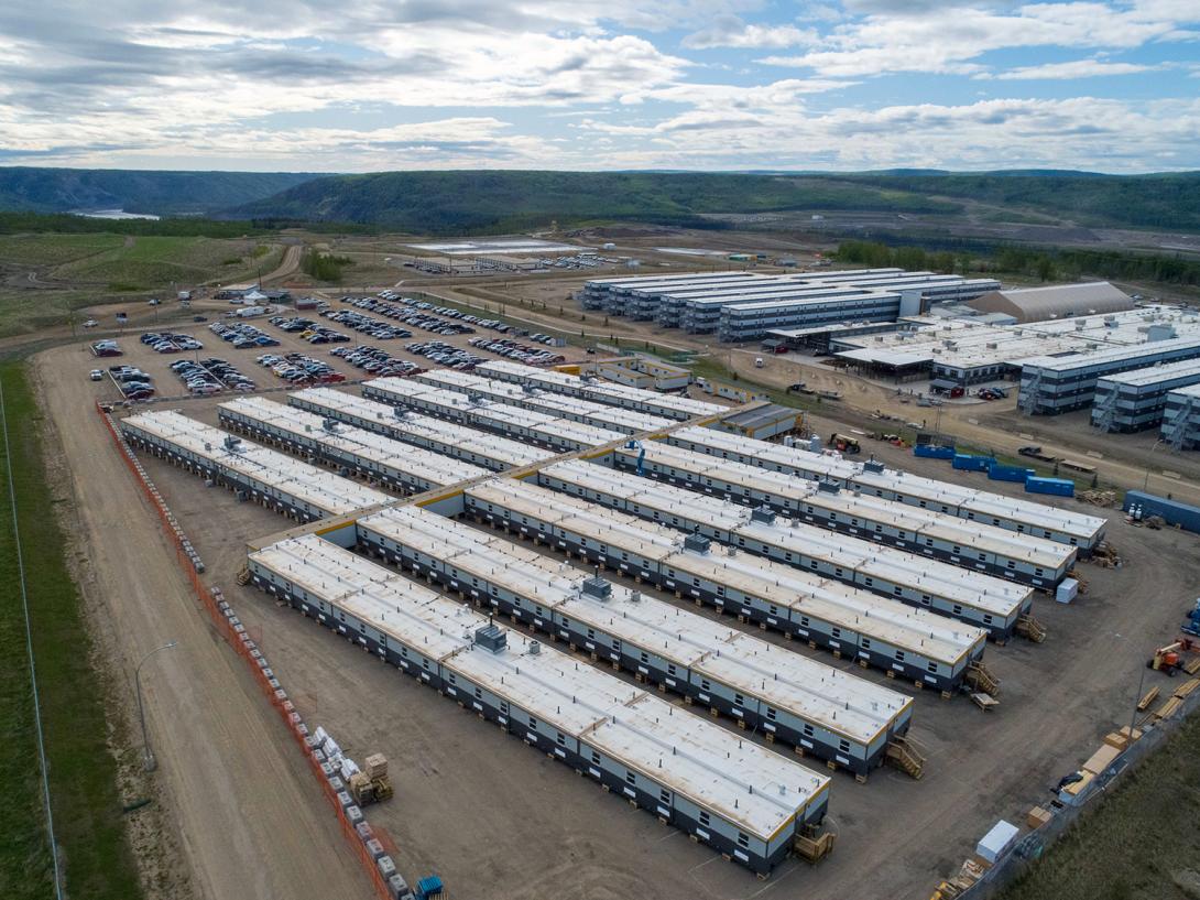 The Site C worker accommodation lodge expansion added 450 new beds. | May 2020
