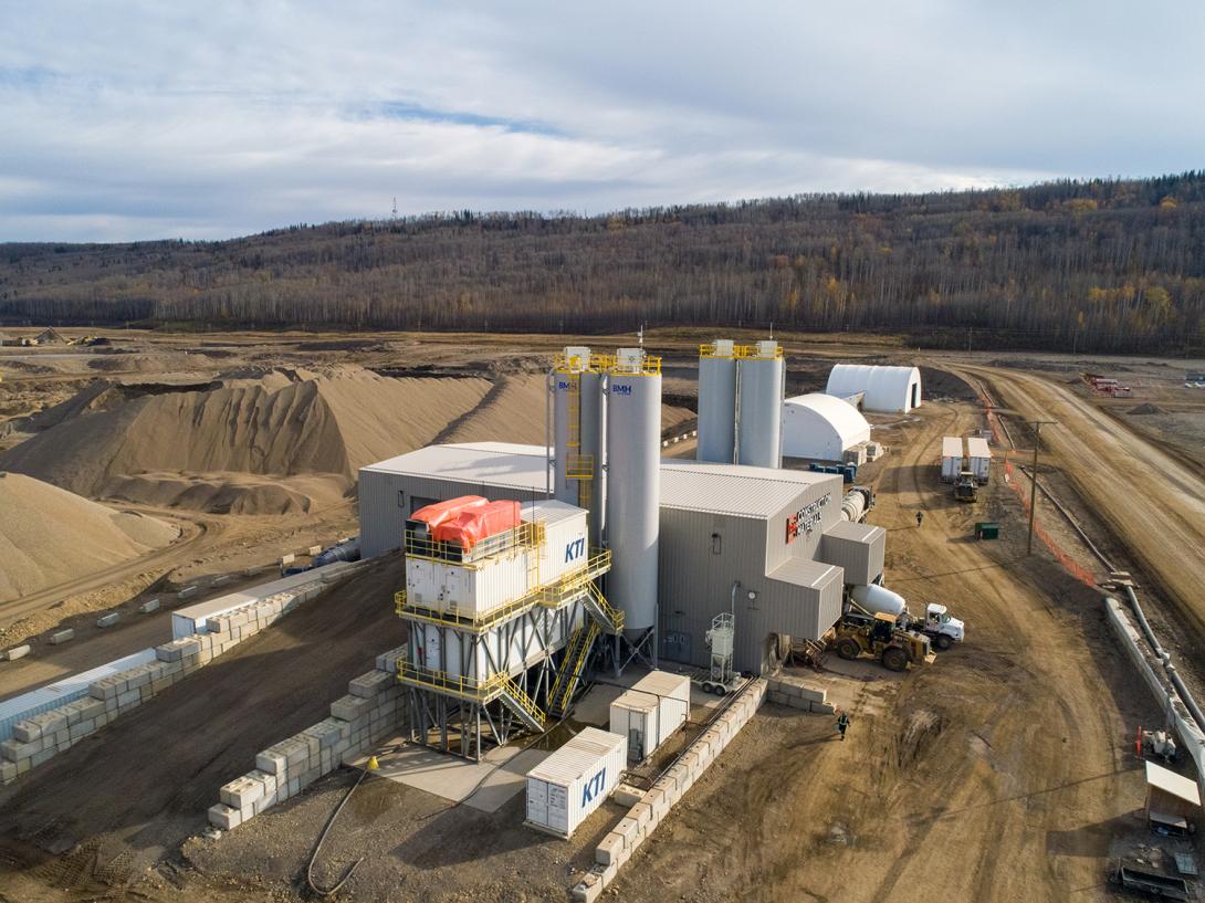 On-site batch plants supply Site C with conventional and roller-compacted concrete. | September 2019 