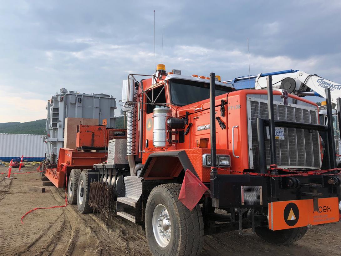 Transformer delivery to the substation | July 2018