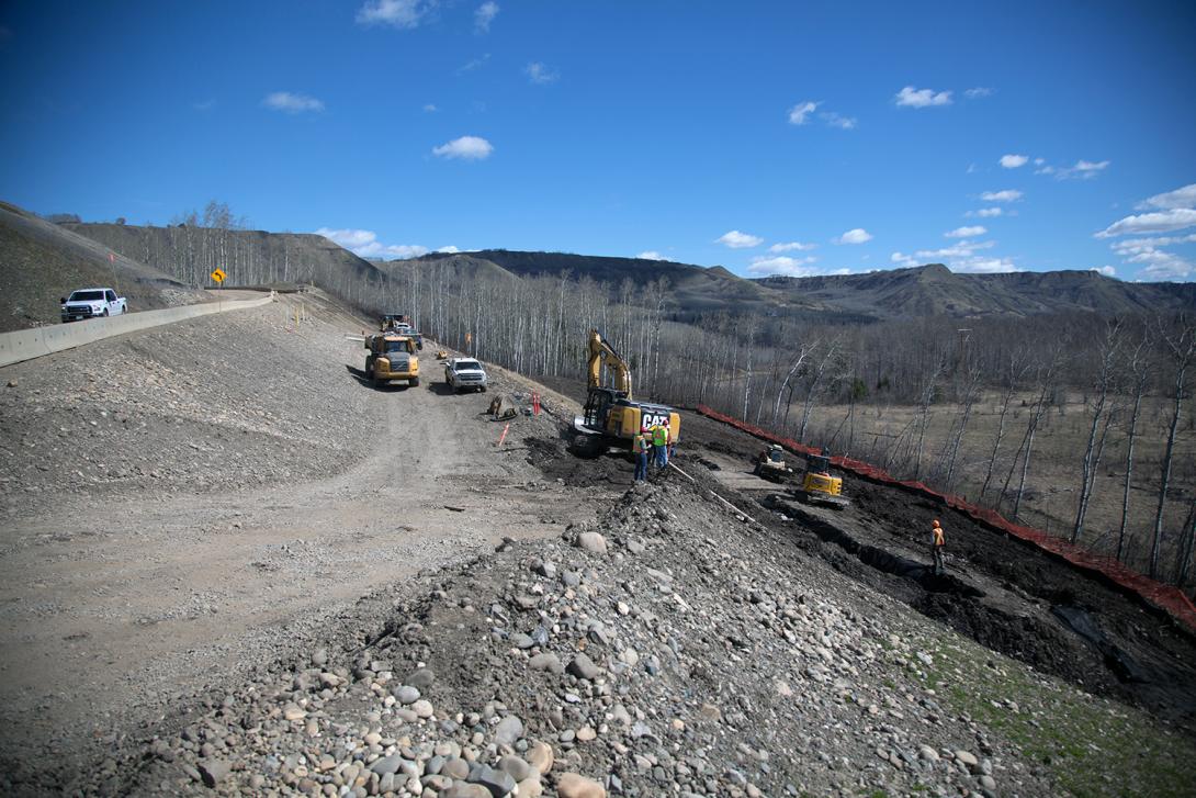 On site road work on the north bank | May 2017