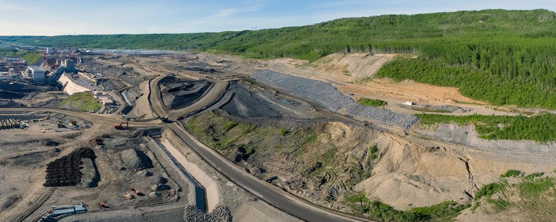 Constructing the approach channel at Site C requires moving seven million cubic metres of soil and rock. | May 2021