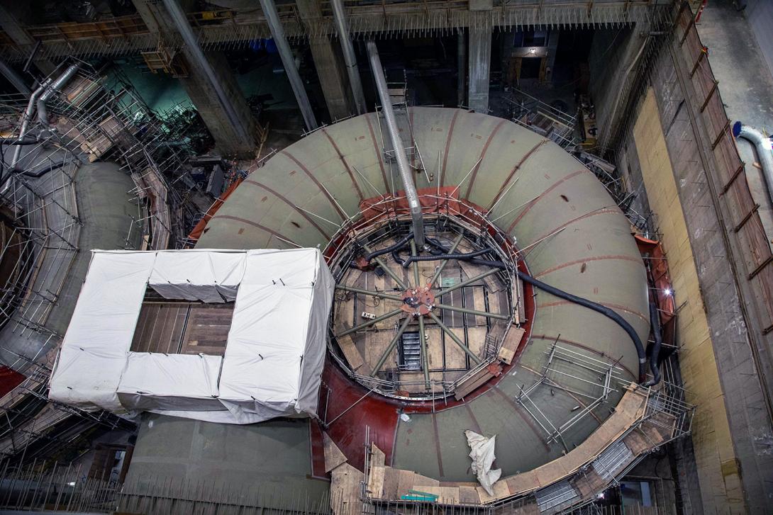 Unit 6 spiral case fabrication is ongoing. | June 2022