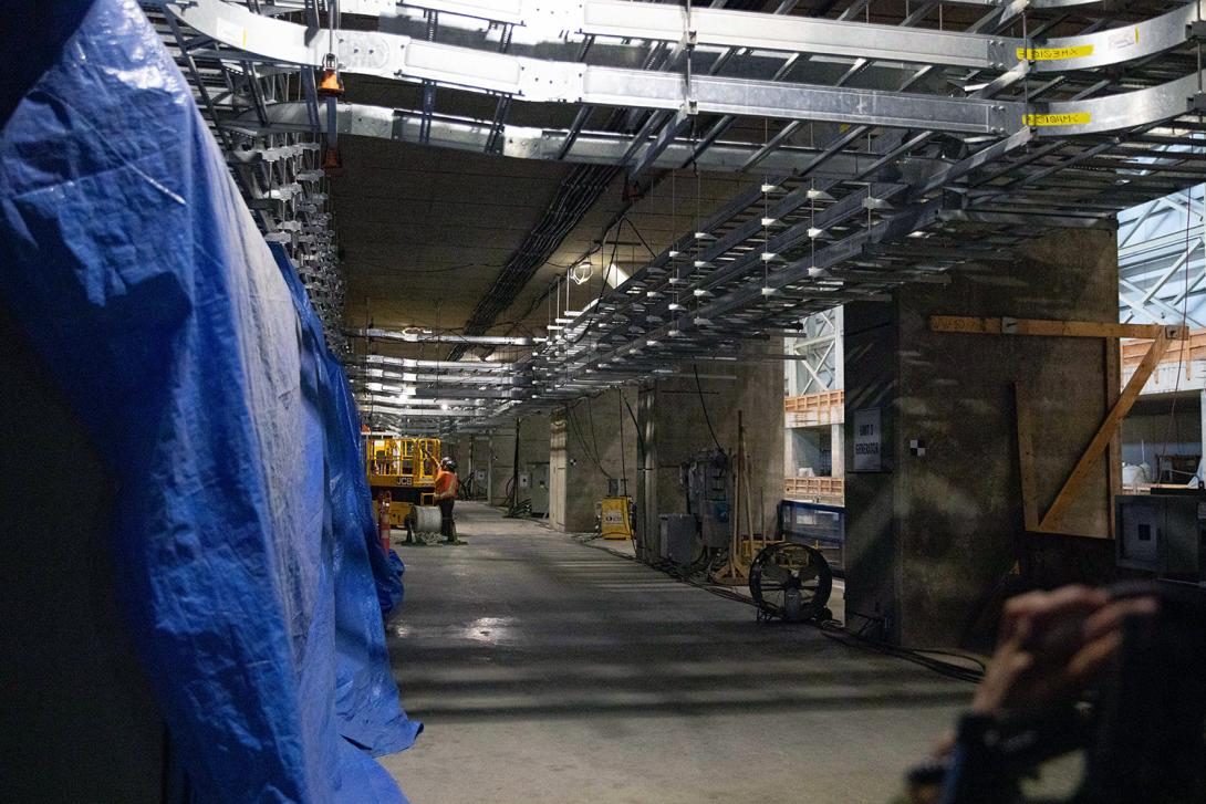 A complete cable tray system on the generator floor level of the powerhouse. | September 2022