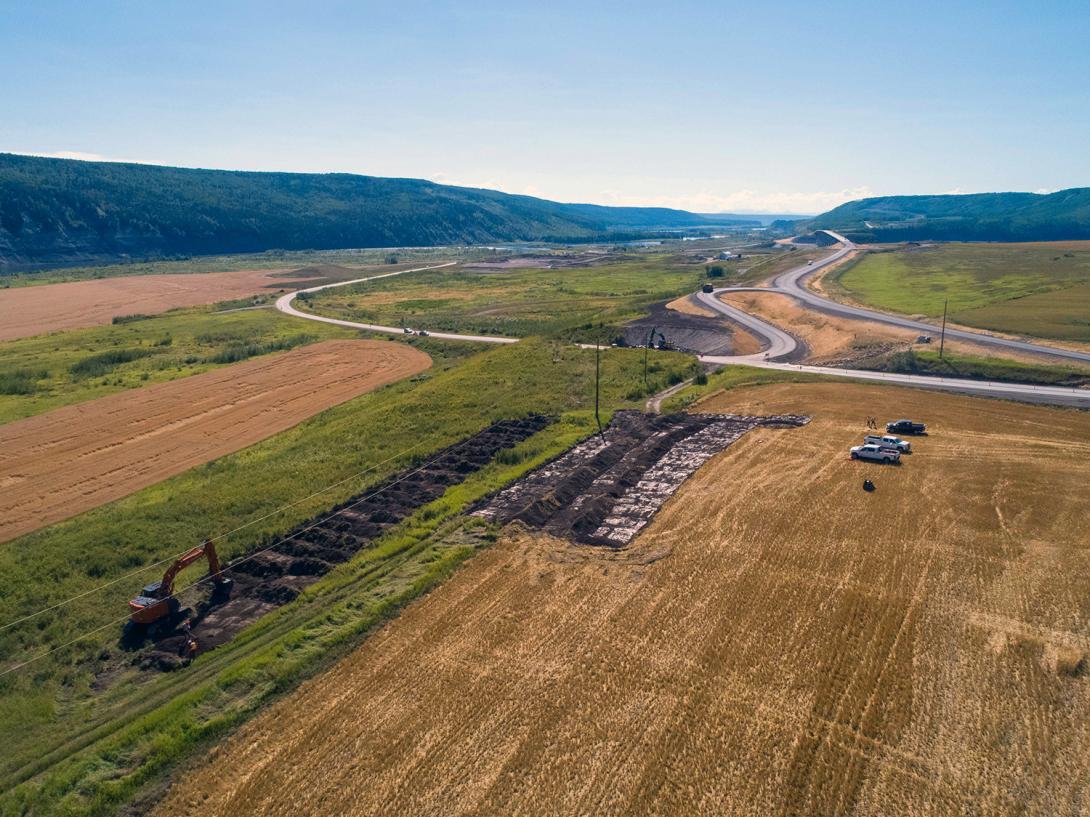 Ground preparation underway to build the Halfway River boat launch. | August 2022