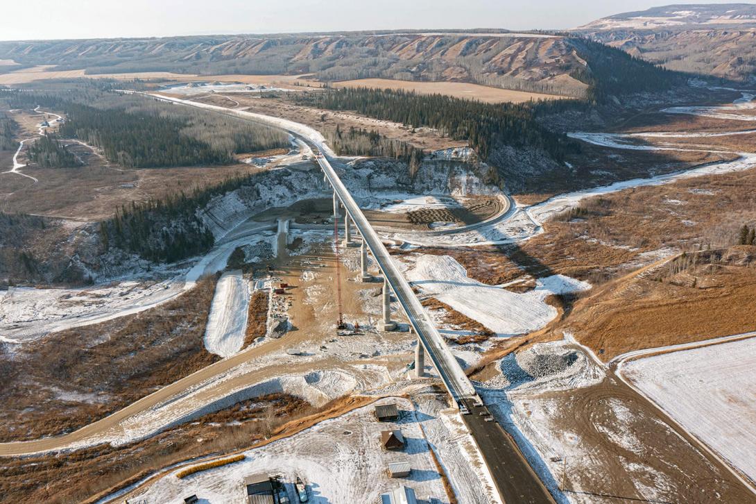 Completed Cache Creek Bridge on Highway 29. | November 2022