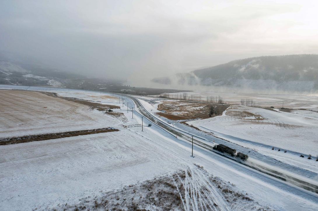 The new Cache Creek segment of the Highway 29 realignment. | December 2022