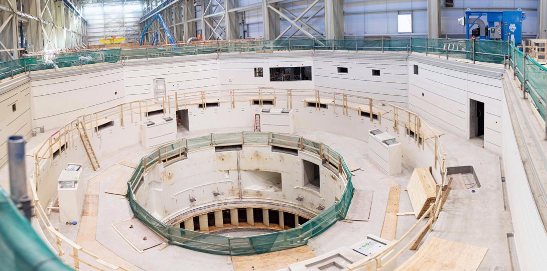 Unit 3 generator enclosure and turbine pit is prepared for installation of the turbine and generator components. | February 2023