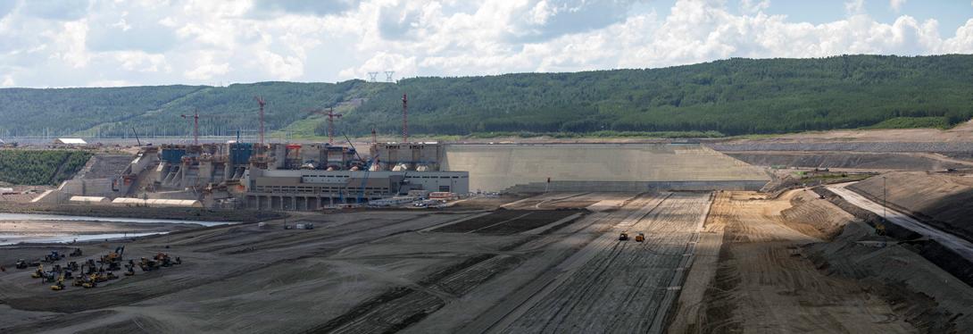 South-facing view of the dam. | July 2022