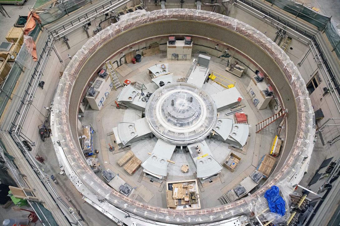 The stator assembly is nearing completion on generating unit 3. | November 2023