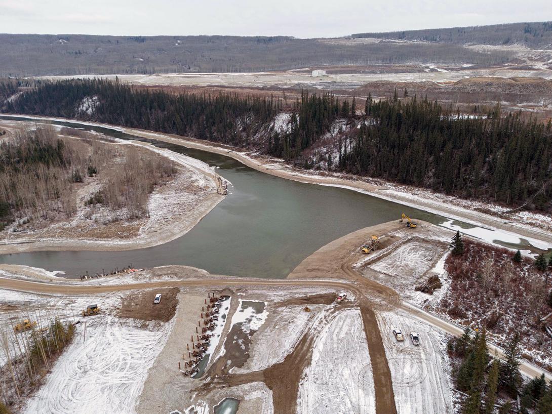 Final excavation and material placement will complete the fish habitat channel downstream of the dam by the end of December. | November 2023