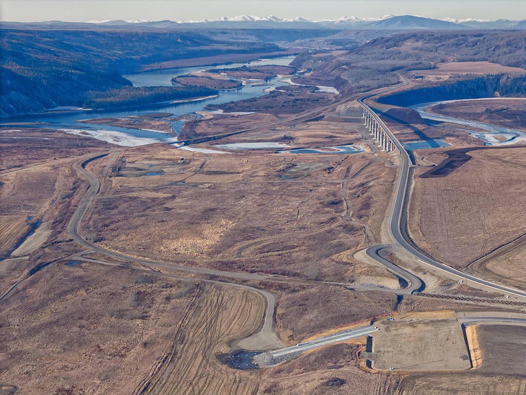 The new Halfway River boat launch is being built just off Highway 29. Boaters can access the Peace River from the existing Halfway River access until mid-August. | March 2024