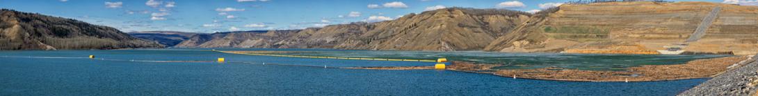 Booms are placed in the reservoir to contain debris for removal, and to prevent debris from moving into the approach channel. | April 2025