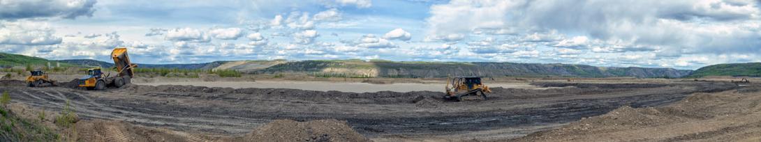 Re-grading grassland reclamation area. | May 2025