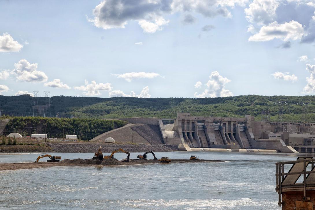 The tailrace basin is excavated to lower the depth of the bottom of the river in relation to height at which water exits the generating station. | August 2025  