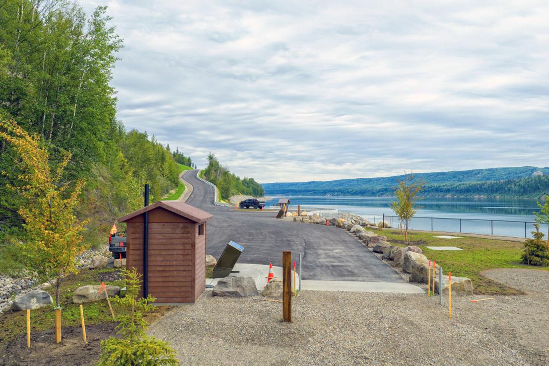 The day-use area at Hudson’s Hope will include a small craft launch. | August 2025