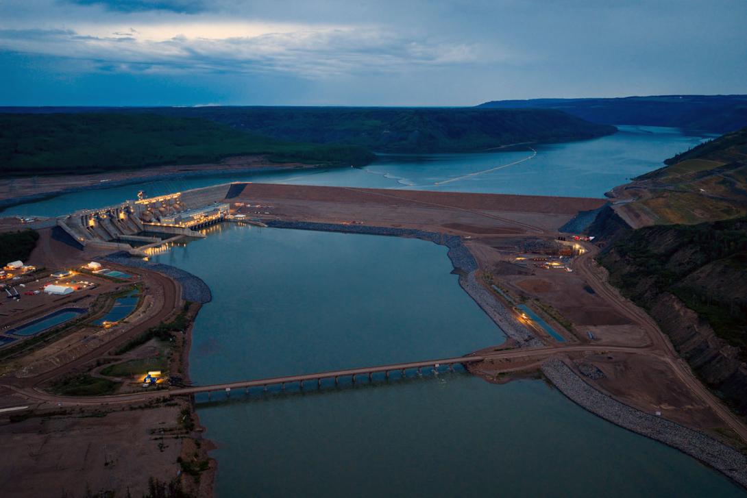 Upstream view of Site C | July 2025