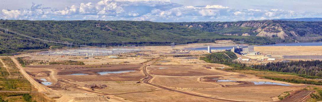 BC Hydro is developing a wetland with grasslands and forest at the former gravel extraction areas used for construction. | August 2025
