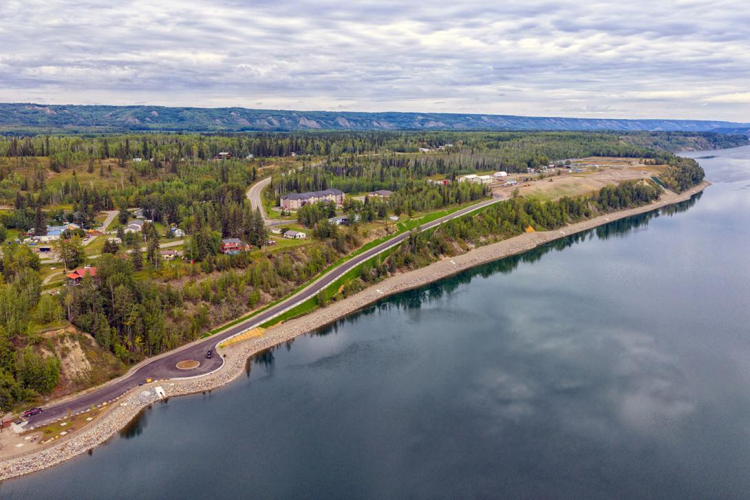 The D.A. Thomas Road day-use area and car topper access to the Site C reservoir at Hudson’s Hope. | August 2025