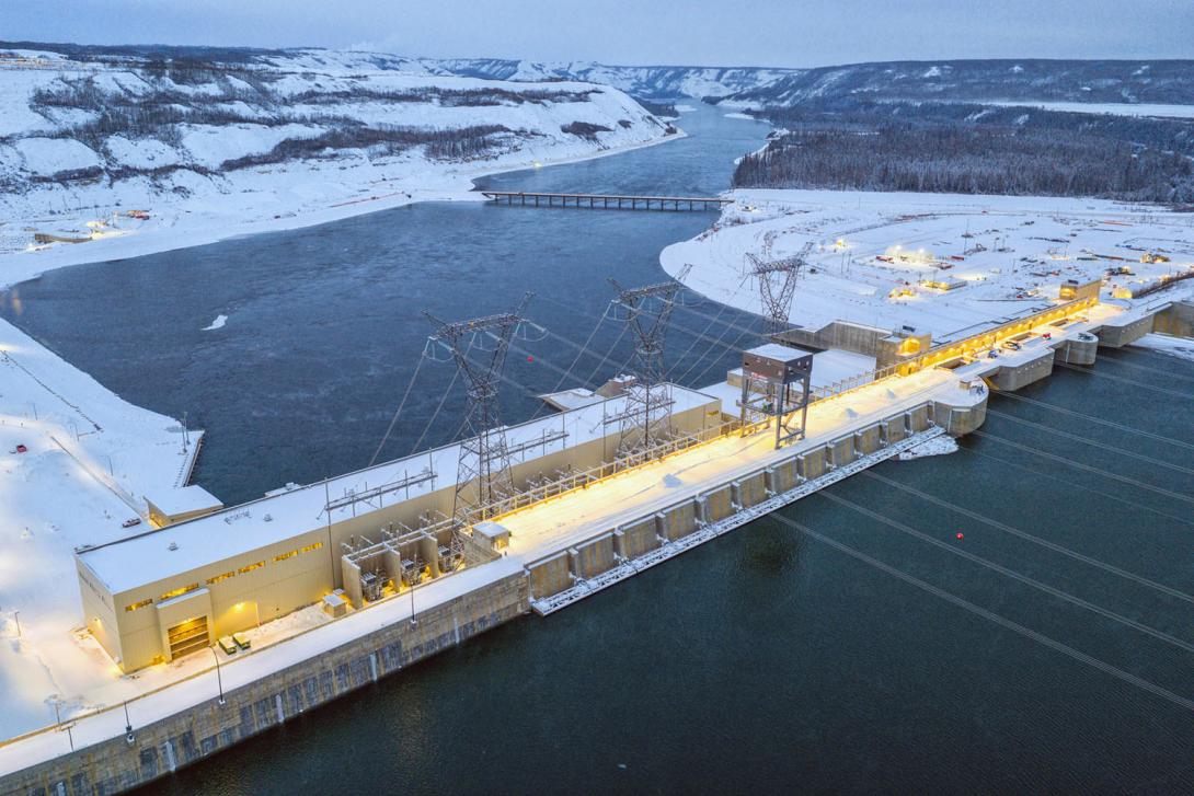 Downstream view of the Site C generating station. | December 2025
