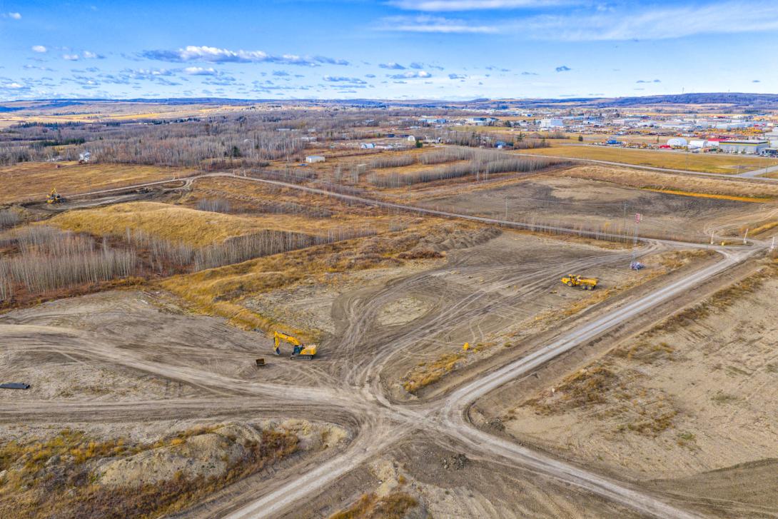 Now under reclamation, this is the northwest corner of the 85th  Avenue Industrial Lands. | October 2025