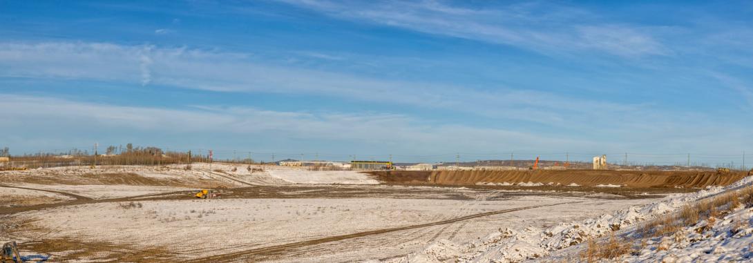 Now under reclamation, this is the northeast corner of the 85th  Avenue Industrial Lands. | October 2025